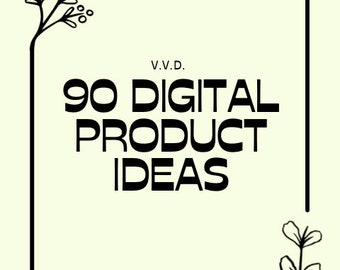 Lista de 90 ideas de productos digitales
