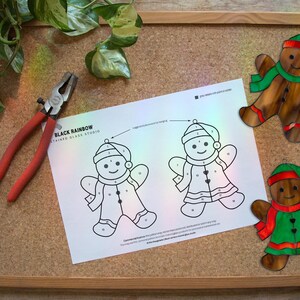 christmas cookies pattern, gingerbread man stained glass, gingerbread woman tiffany, winter suncatcher,  digital download, commercial pdf