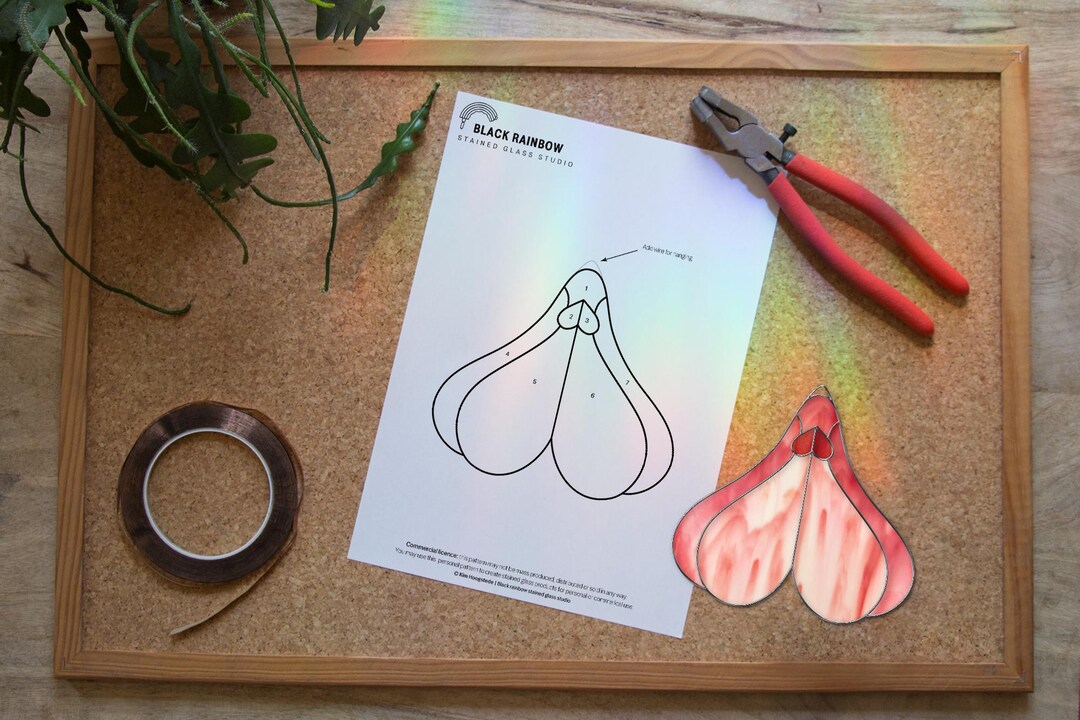 Abstract Clitoris, Yoni Stained Glass Pattern, Feminist Suncatcher ...