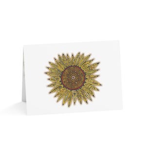 Jeu de cartes de voeux tournesol, cartes vierges personnalisées pour toutes les occasions, cartes de correspondance florales, notes manuscrites, cartes de remerciement