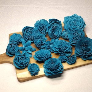 Light Teal Sola Wood Assortment,Sola Wood Flowers, Sola Wood,Sola Flower Decor,Sola Assortment,DIY Wedding, DIY Crafting, DIY Centerpieces