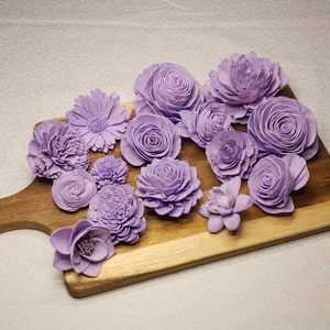 Lavender Sola Wood Assortment,Sola Wood Flowers, Sola Wood,Sola Flower Decor,Sola Assortment,DIY Wedding, DIY Crafting, DIY Centerpieces