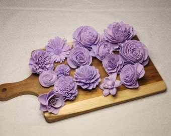 Lavender Sola Wood Assortment,Sola Wood Flowers, Sola Wood,Sola Flower Decor,Sola Assortment,DIY Wedding, DIY Crafting, DIY Centerpieces