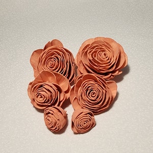 Crushed Pink Coral Sola Wood Flower, Wood Flower, DIY Craft,DIY Flower Craft, DIY Wedding Decor, Sola Rose, Sola Wood Rose, Wood Rose Flower