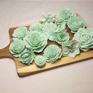 Mint Green Sola Wood Flower Assortment