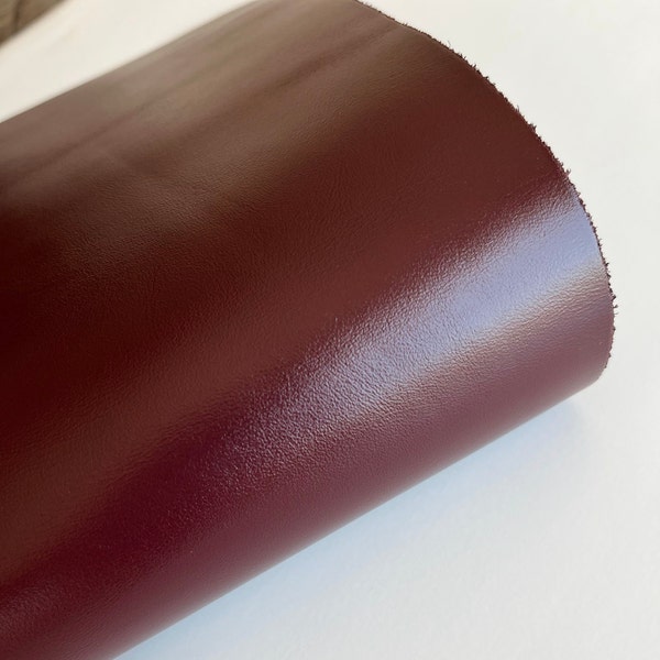 Burgundy red nappa leather cowhide 1.0mm/2-3oz, 13-14 sqft side Italian natural leather