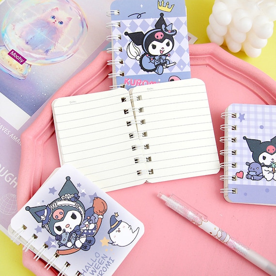 4 Mini Notebooks Set - Kawaii Kuromi, My Melody, and Cinnamoroll