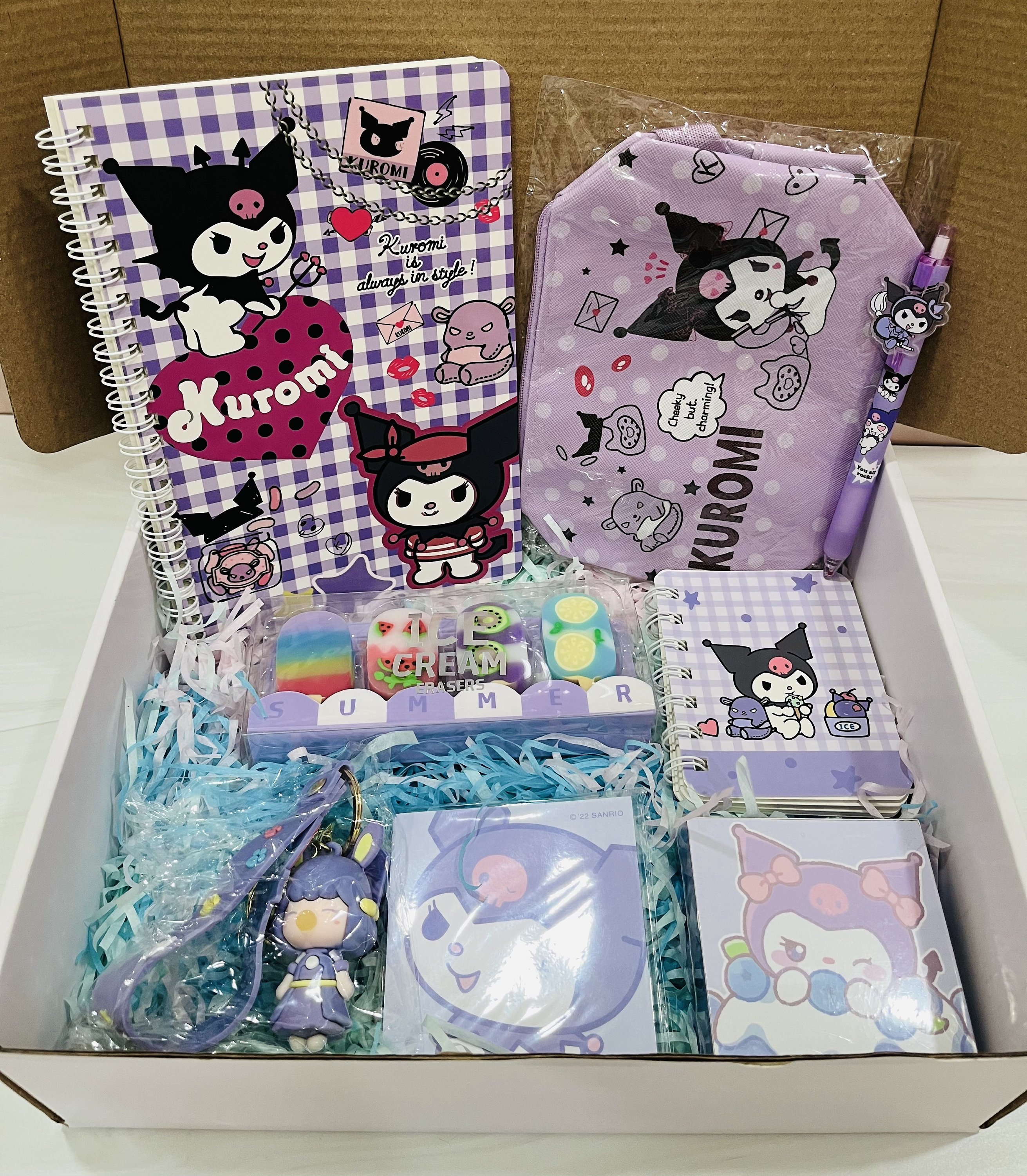 Kawaii Goth Bunny Stationery Gift Box – Choose Preset or Surprise