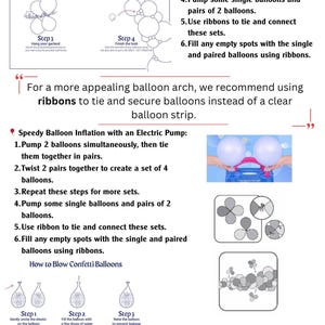 the instructions for how to make a balloon