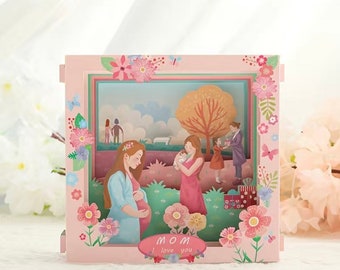 Mother Day Pop Up Greeting Card | 3D Cards | Greeting Card | Thank You Cards | Valentines Day Card | Birthday Card | Anniversary Card