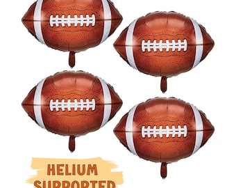 Football Game 4 - 22" Balloons - Football/ Sport Themed Party Decoration - Helium Supported - Sport Party Decoration - Sport