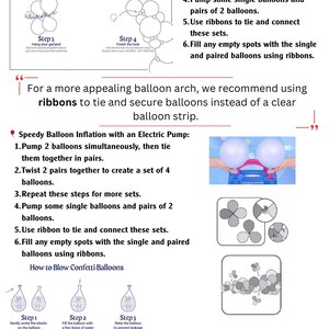 the instructions for how to make a balloon