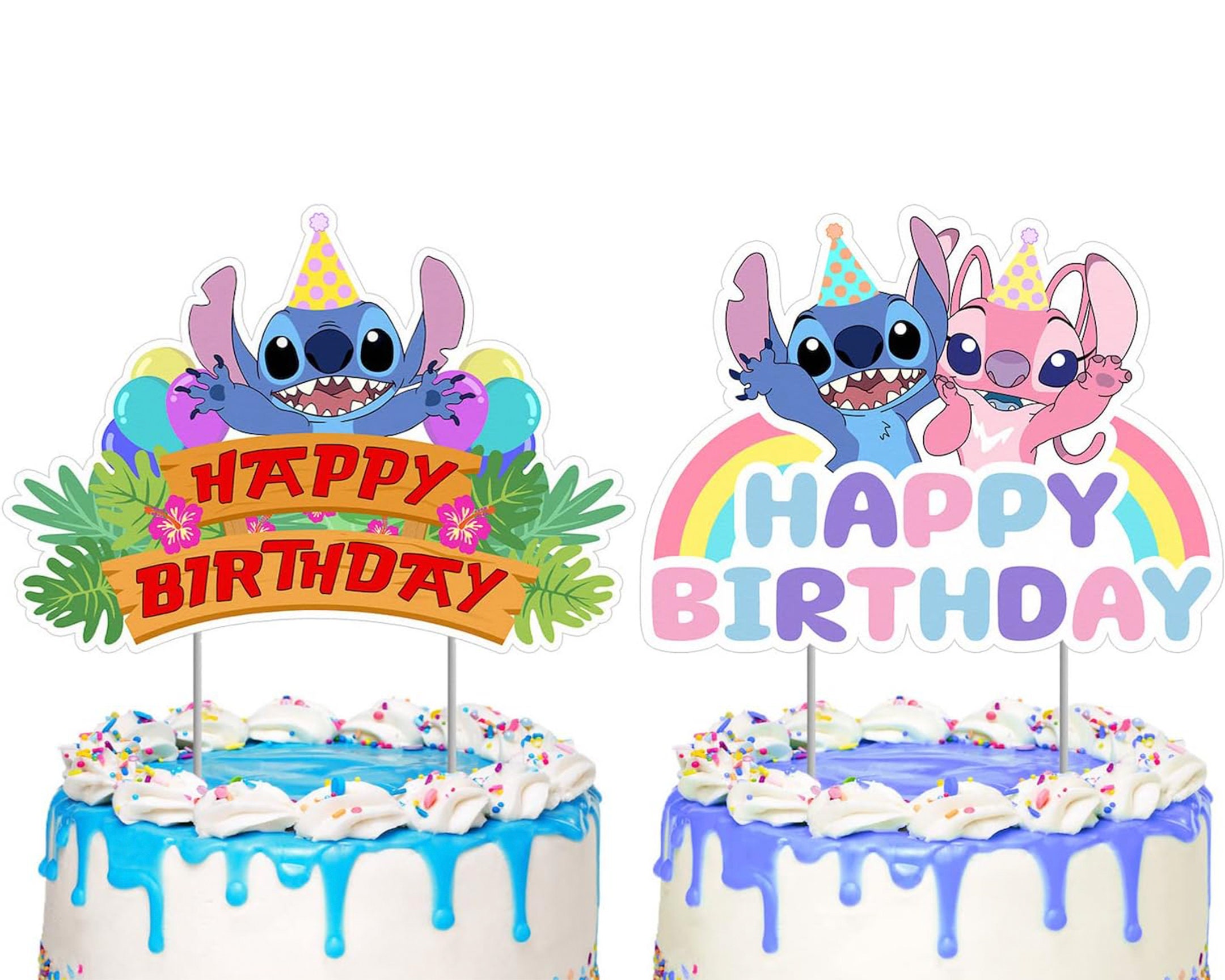 Lilo & Stitch 6X5 Birthday Cake Topper Figurines Set on eBid United  States