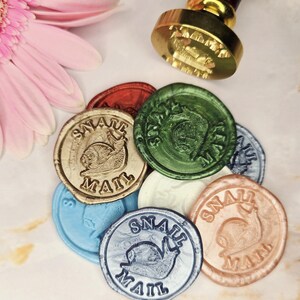 Snail Mail Self Adhesive Wax Seals, Invitation Seals, Wax Seals, Wax Seal Stickers 25mm