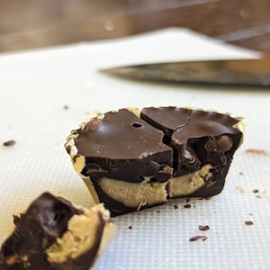 Smuggler&#39;s - Dark Chocolate or White Chocolate Peanut Butter Cup With Whole Coffee Beans