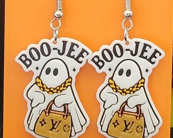 Ghost Earrings, Boo-Jee Jewelry for Women - Spooky Halloween Earrings