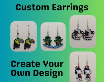 Custom 3D Printed Earrings: Personalized Design, Lightweight Statement Jewelry