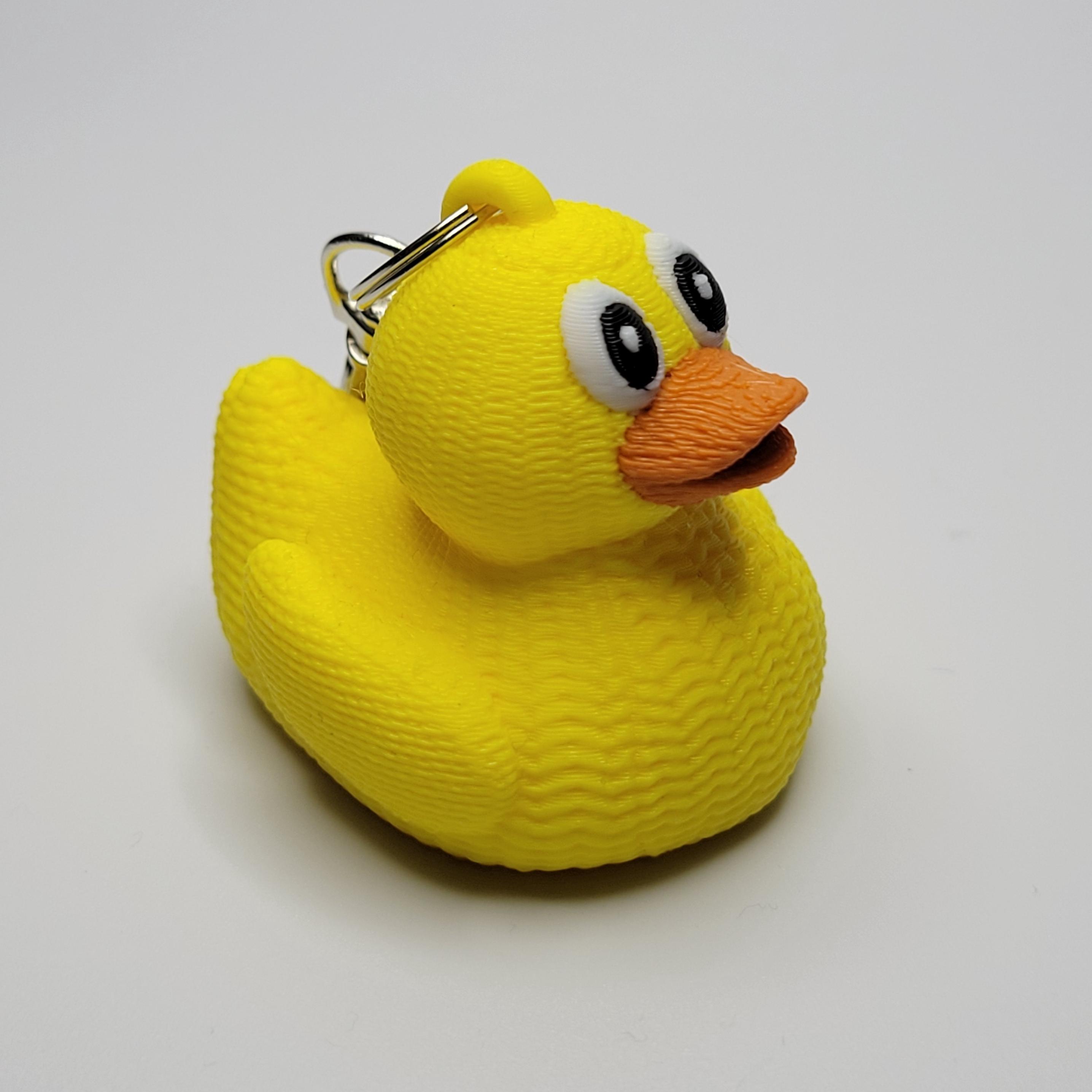 Rubber Duck Keychain – Cute Duck Keyring Accessory, Lightweight 3D ...