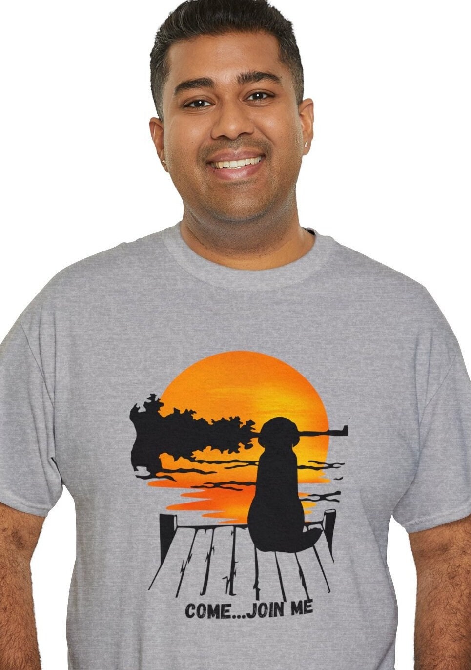 Friendship Tshirt Dog Tshirt Sunset Tshirt This Outdoor Scene Shirt