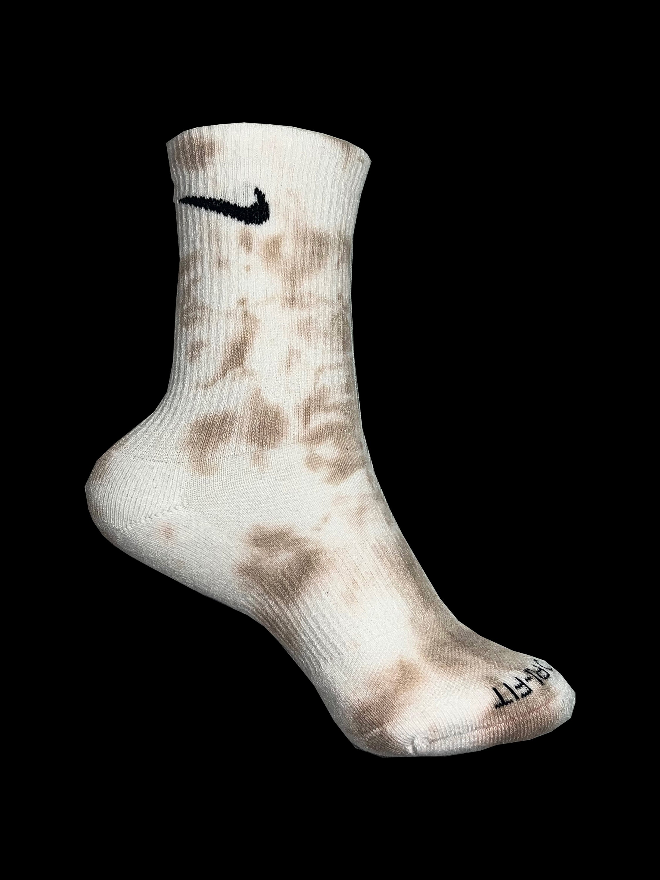 tie dye white nike socks