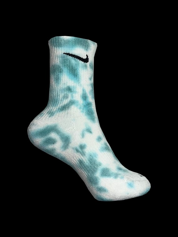 white nike socks tie dye