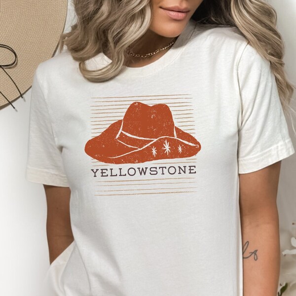 Camiseta de programa de televisión de Yellowstone, camiseta vintage de Dutton Ranch, sombrero de vaquero retro, camisa vintage de Dutton, Yellowstone vintage