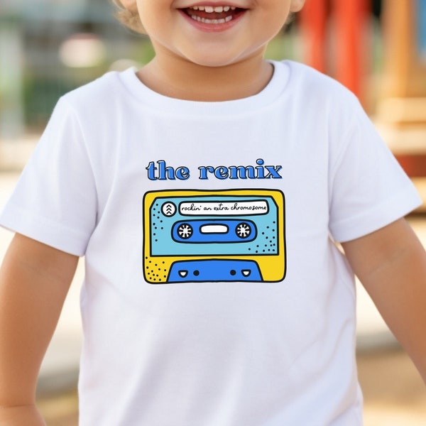 Down Syndrome Shirt, Kid's Down Syndrome Shirt, Toddler Down Syndrome Shirt, Cassette Tape Shirt