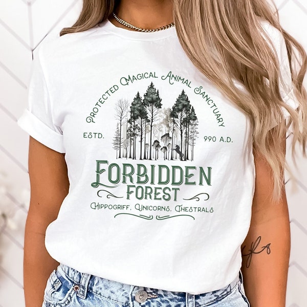 Harry Potter Forbidden Forest T Shirt, Forbidden Forest TShirt, Vintage Harry Potter Shirt, Protected Magical Animal Sanctuary