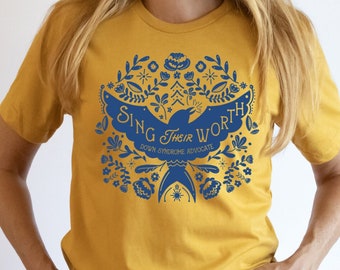 Down Syndrome Shirt, Floral Down Syndrome Shirt, Sing Their Worth Shirt, Down Syndrome Acceptance, Down Syndrome Advocate