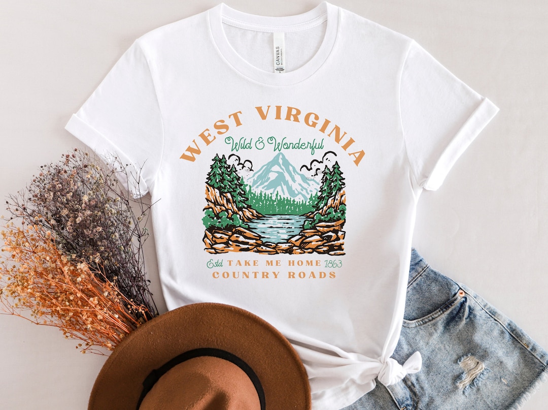 Retro West Virginia Tshirt, Vintage West Virginia T Shirt, Wild and