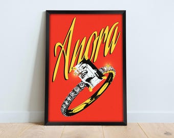 Anora Movie Poster | Framed Print, Mikey Madison (20x28" & 24x36")