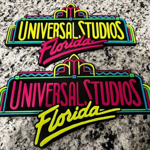 Universal Studios Orlando Florida Sign Retro Theme Park Affiche imprimée en 3D Souvenir Islands of Adventure