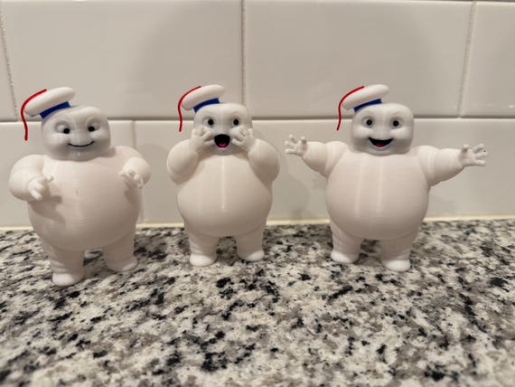 Ghostbusters Movie Mini Stay Puft Marshmallow Man Figures 3D