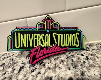 Universal Studios Orlando Florida MAGNET Retro Theme Park 3D Printed Display