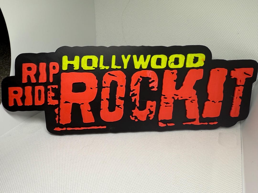 Rip Ride Rockit Glow in the Dark Universal Studios Orlando Resort Sign ...