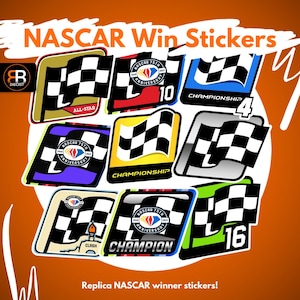 NASCAR Winner Stickers