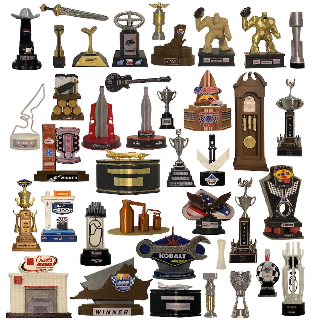 NASCAR 124 Trophies Etsy