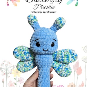 Crochet Pattern - Dragonfly Plushie Pattern - *PDF PATTERN ONLY* - Dragonfly Amigurumi