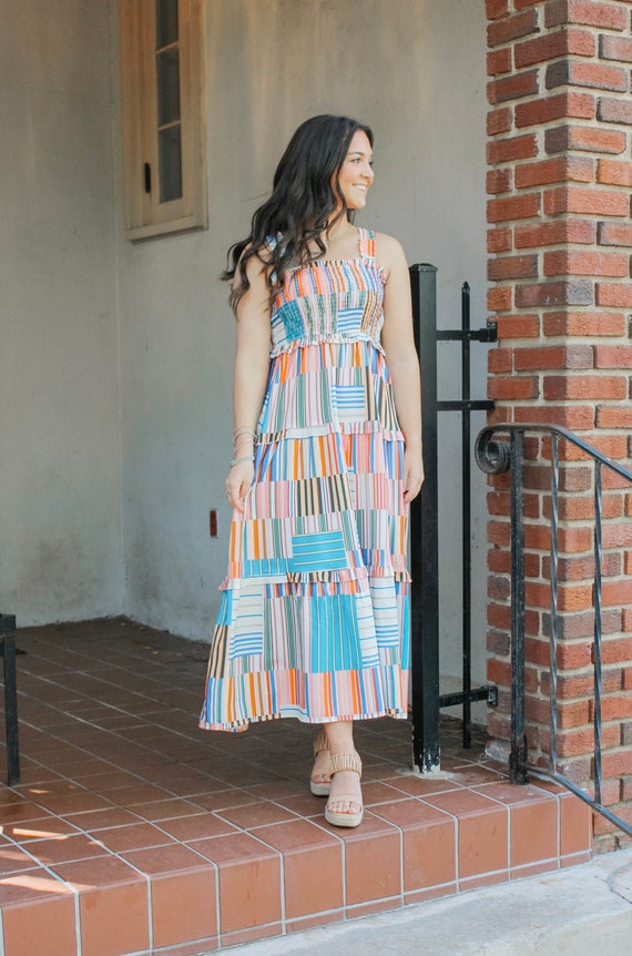 slim fit dress slacks Venus Smocked Dress at Modern Citizen main image 1