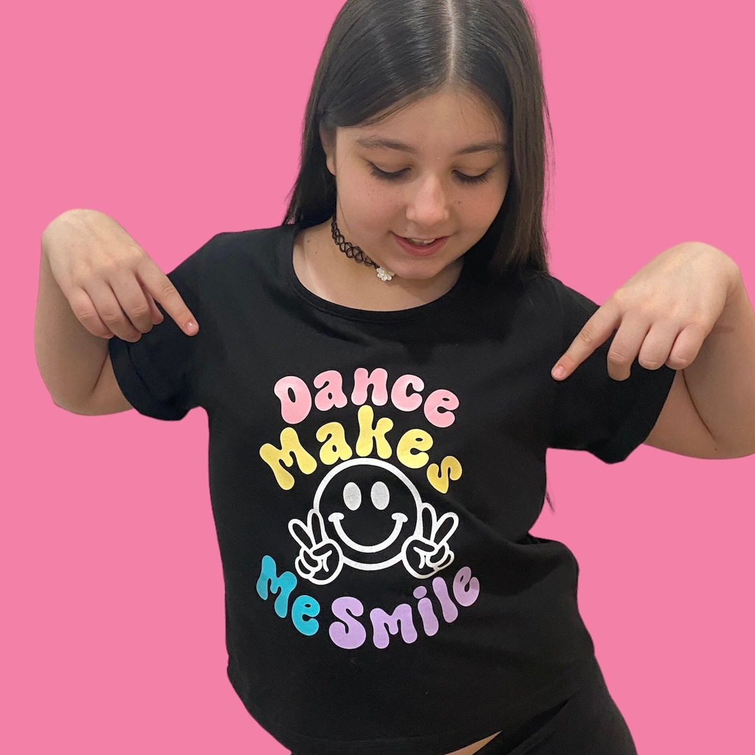 Girls Dance Crop Top , Dance Competition Youth Top, Dancer Gift, Dance ...