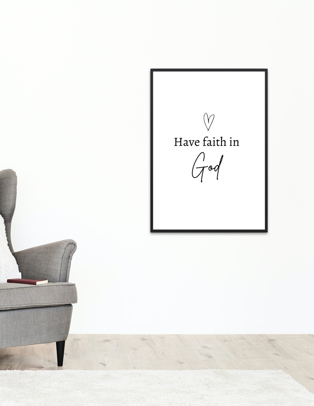 Have Faith in God Printable Wall Art, Motivational Wall Art, Art for ...