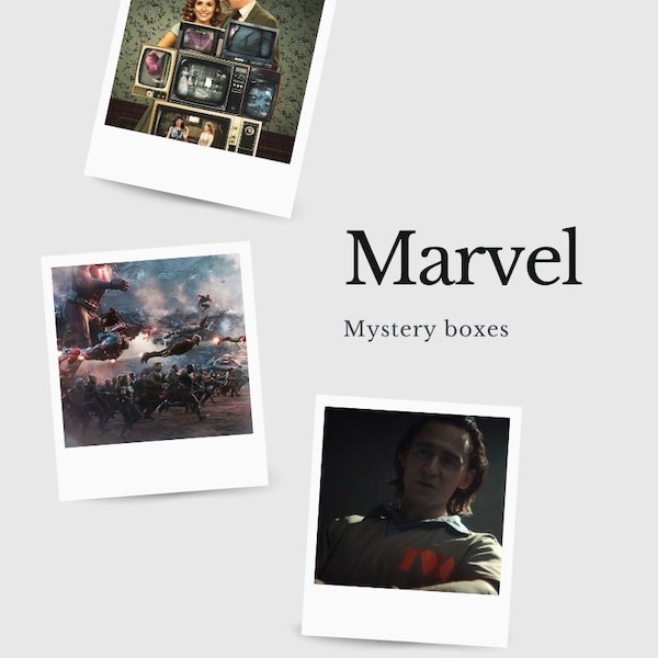 Marvel Mystery Boxes, Avengers, Wandavision, Loki, Spiderman, Marvel Christmas Gift, and Mystery Box, Birthday Gift, Antman, Kang, Marvel