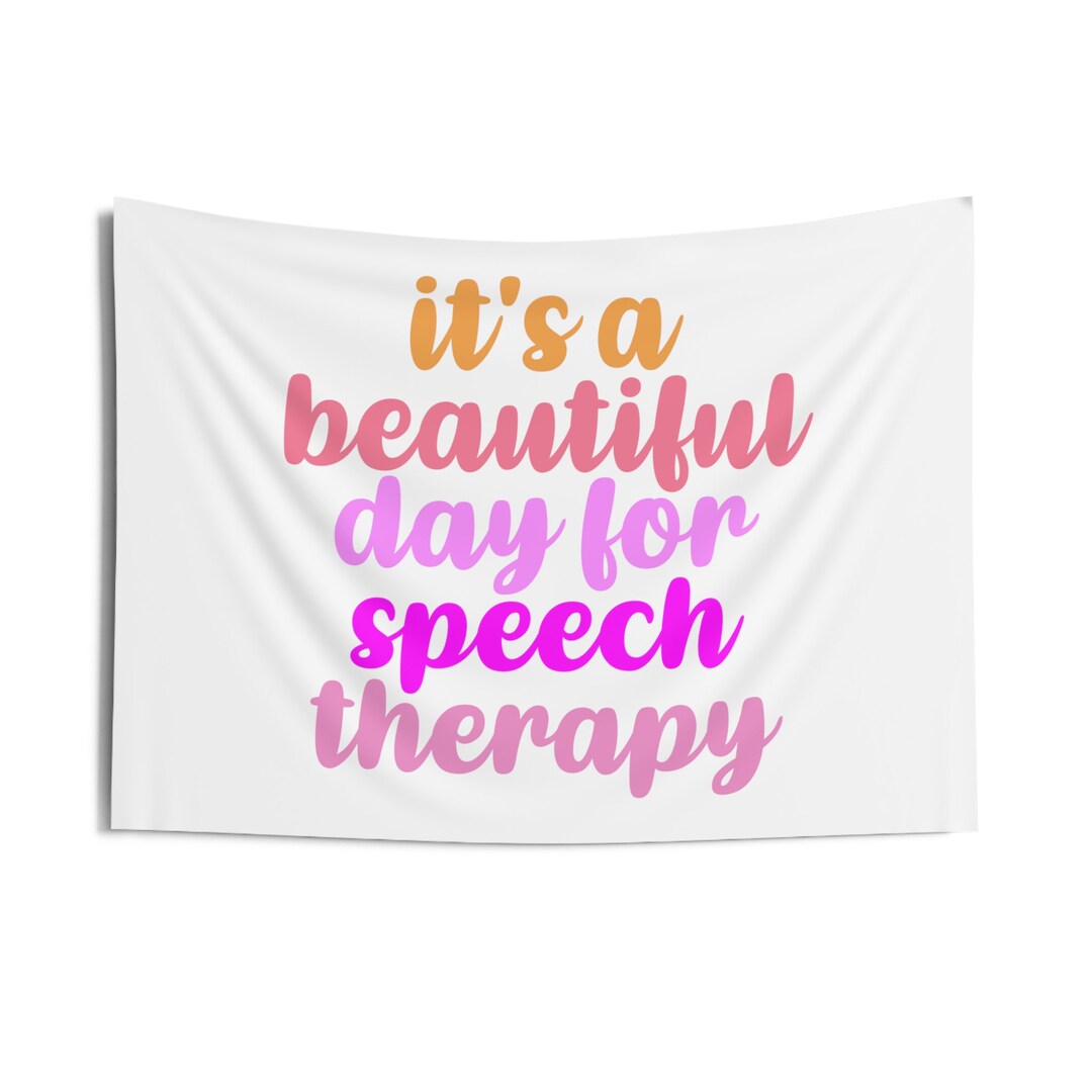 Speech Therapy Wall Tapestry SLP Decor SLP Gift Speech Etsy