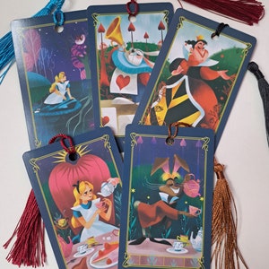 Alice in Wondeland Tarot card bookmark