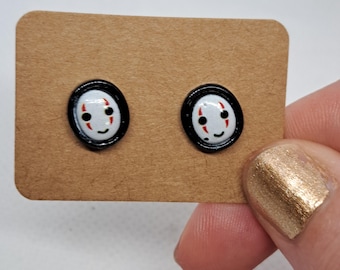 Kaonashi/ No Face earrings, 1 pair spirited away