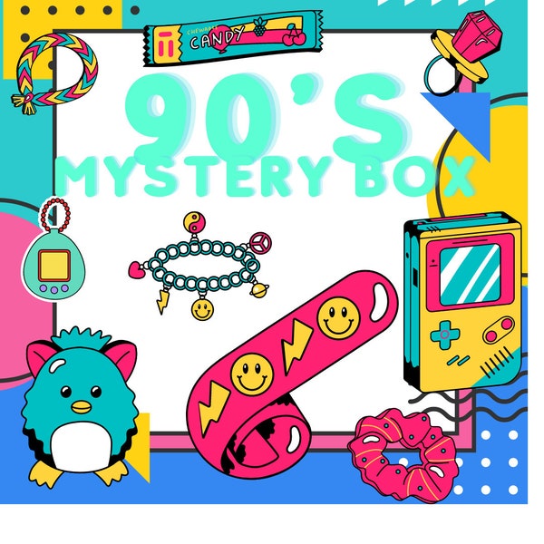 90s Nostalgia Mystery Box - Etsy