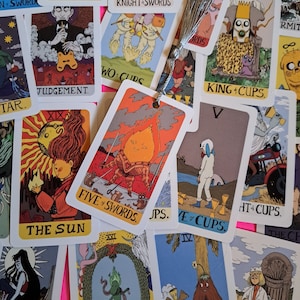 Intuitively picked Adventure Time Inspired Tarot Card Bookmark