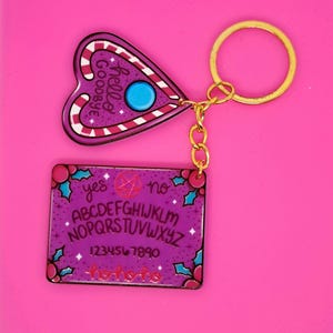 Festive Ouija Board Keychain