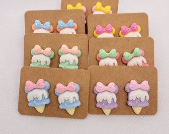 Mickey Shaped Ice cream Earrings
