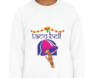 Indios en Taco Bell Sudadera de cuello redondo unisex, regalo para amante de la comida, regalo para ella, regalo para él